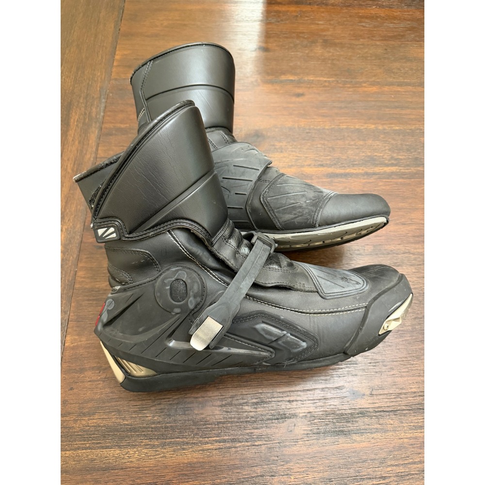 Joe Rocket Superstreet Mens Black Motorcycle Boots Size 12 US 46 EUR Riding Gear